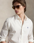 Woven-Sport Shirt-Shirt i white, skjorte fra Polo Ralph Lauren, bakfra – Image Mandal