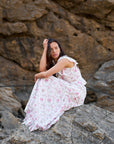 Netali Spring Flower Top i off white, bluse fra Neo Noir, sett fra siden – Image Mandal