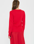mila pullover rød