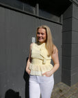 Ansol Solid Chiffon Top ekstra vinkel, topp fra Neo Noir hos Image Mandal