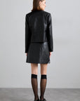 Maya Button Jacket i sort stylet antrekk, blazer fra Designers Remix hos Image Mandal
