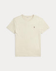 Custom Slim Crew Neck Short-Sleeve T-Shirt i grå i bomull, t-skjorte fra Polo Ralph Lauren hos Image Mandal