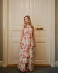 Marli Big Flower Dress i creme bakfra, kjole fra Neo Noir hos Image Mandal