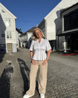 Andrea Wide Pant i khaki alternativt utsnitt, bukse fra Ivy Copenhagen hos Image Mandal
