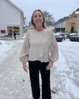 Connycc Drape Blouse i mink, bluse fra Co'couture hos Image Mandal