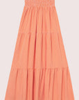 Mari Long Skirt i clay rutete i polyester, skjørt fra Once Untold hos Image Mandal