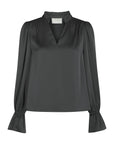 Amara Drapy Satin Blouse