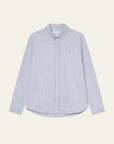 Konrad Stripe Linen Ss Shirt i allure i bomull, skjorte fra Les Deux hos Image Mandal