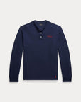 L/s Henley-Sleep-Top i navy, overdeler fra Polo Ralph Lauren – Image Mandal