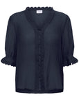 Kristelsz Shirt i ombre blå i viskose, skjorte fra Saint Tropez hos Image Mandal