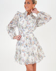 Vanity print kjole i Hvit, kjole fra Golightly hos Image Mandal