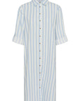 Zalindasz Shirt Dress i skyway ice stripet i bomull, kjole fra Saint Tropez hos Image Mandal