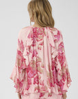 Pollyanasz Blouse i poppy shaded flower stylet antrekk, skjorte fra Saint Tropez hos Image Mandal