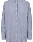 Sonja New Shirt i marineblå nærbilde av detaljer, skjorte fra A-view hos Image Mandal