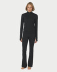 Nolana Zip Blouse i Black fra Neo Noir hos Image Mandal