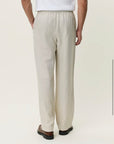 Linen Casual Pants i light sand bakfra, bukse fra Les Deux hos Image Mandal
