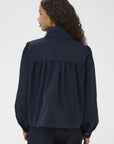 Olinasz Short Jacket i night sky stylet antrekk, yttertøy fra Saint Tropez hos Image Mandal