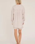 Sonja New Shirt i sand sett fra siden, skjorte fra A-view hos Image Mandal