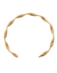 Juniper - Wavy Twisted Bangle Bracelet Stainless Steel i plated base metal, tilbehør fra Timi Of Sweden hos Image Mandal