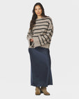Roeme Fluffy Stripe Knit