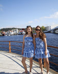 Candra Dress i blå stylet antrekk, kjole fra Golightly hos Image Mandal