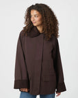 Anastacia Cord Jacket i brun stylet antrekk, yttertøy fra Neo Noir hos Image Mandal