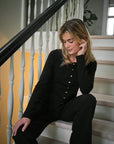 Teller Knit Blouse i sort i viskose, bluse fra Neo Noir hos Image Mandal