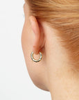 Hildur - Organic Hoop Earrings Stainless Steel sett fra siden, tilbehør fra Timi Of Sweden hos Image Mandal