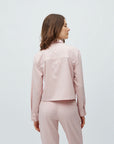 Hoppa Blouse i rosa nærbilde av detaljer, bluse fra MBYM hos Image Mandal
