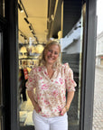 Davina Flower Rose Blouse ekstra vinkel, skjorte fra Neo Noir hos Image Mandal