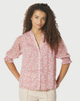 Diana Blurred Blouse i rose stylet antrekk, skjorte fra Neo Noir hos Image Mandal