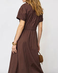 Elaracc Wrap Ss Dress på modell, kjole fra Co'couture hos Image Mandal