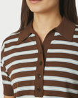 Emira Knit Polo Top