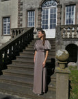 Holly Long Dress i brun i polyester, kjole fra Golightly hos Image Mandal