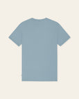 Core Contrast T-Shirt i mørkeblå nærbilde av detaljer, t-skjorte fra Les Deux hos Image Mandal