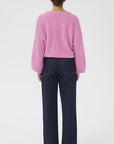 Debbie Cardigan i rosa bakfra, cardigan fra Gestuz hos Image Mandal