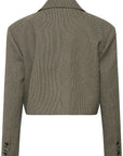Gzcasia Blazer i black and white houndstooth, blazer fra Gestuz, sett fra siden – Image Mandal