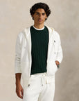 Long-Sleeve Hoodie i wht/blk pp i bomull, genser fra Polo Ralph Lauren hos Image Mandal