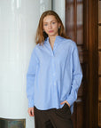 Dalma Decoration Shirt i Light Blue, skjorte fra Neo Noir hos Image Mandal