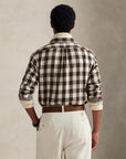 Cotton Shirt i crm/brown bakfra, skjorte fra Polo Ralph Lauren hos Image Mandal