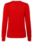 mila pullover rød
