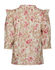 Davina Flower Rose Blouse på modell, skjorte fra Neo Noir hos Image Mandal