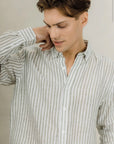 Renato Ls Shirt i Olive, skjorte fra Urban Pioneers hos Image Mandal
