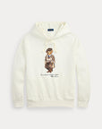 Long-Sleeve Hoodie i hvit i polyester, genser fra Polo Ralph Lauren hos Image Mandal