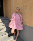 Indiana Dress i washed pink, kjole fra Once Untold, detaljbilde – Image Mandal