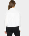 Lupinasz Shirt i hvit nærbilde av detaljer, bluse fra Saint Tropez hos Image Mandal