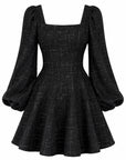 Golightly Sophie Tweed Kjole - Black