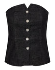 Helimacc Corsage Top i Black, overdel fra Co'couture hos Image Mandal