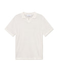 Emmanuel Knit Polo i light elfenben i bomull, genser fra Les Deux hos Image Mandal