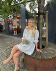 Indiana Dress i Olive Green Checked, kjole fra Once Untold hos Image Mandal